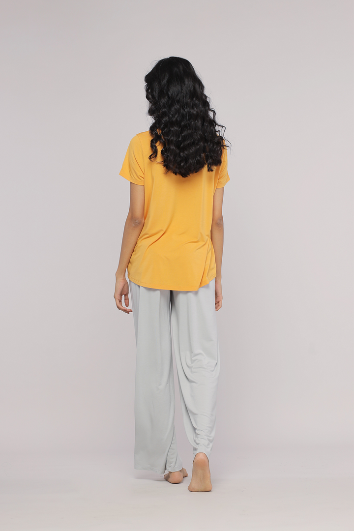 Zen Grey Flared Pajama Set - Product Image 4